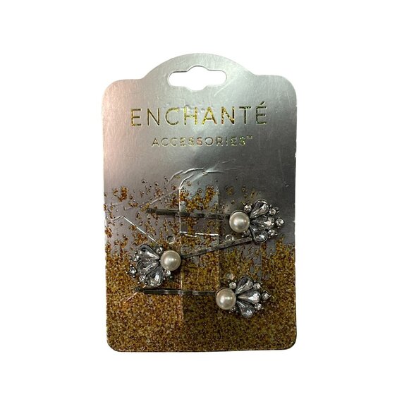Enchante Bobby Pin Hair Clips NEW Set of 3 - Picture 5 of 5
